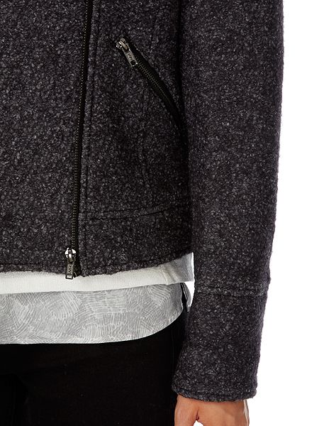  Linea Weekend Boucle biker jacket £120 click to visit House of Fraser