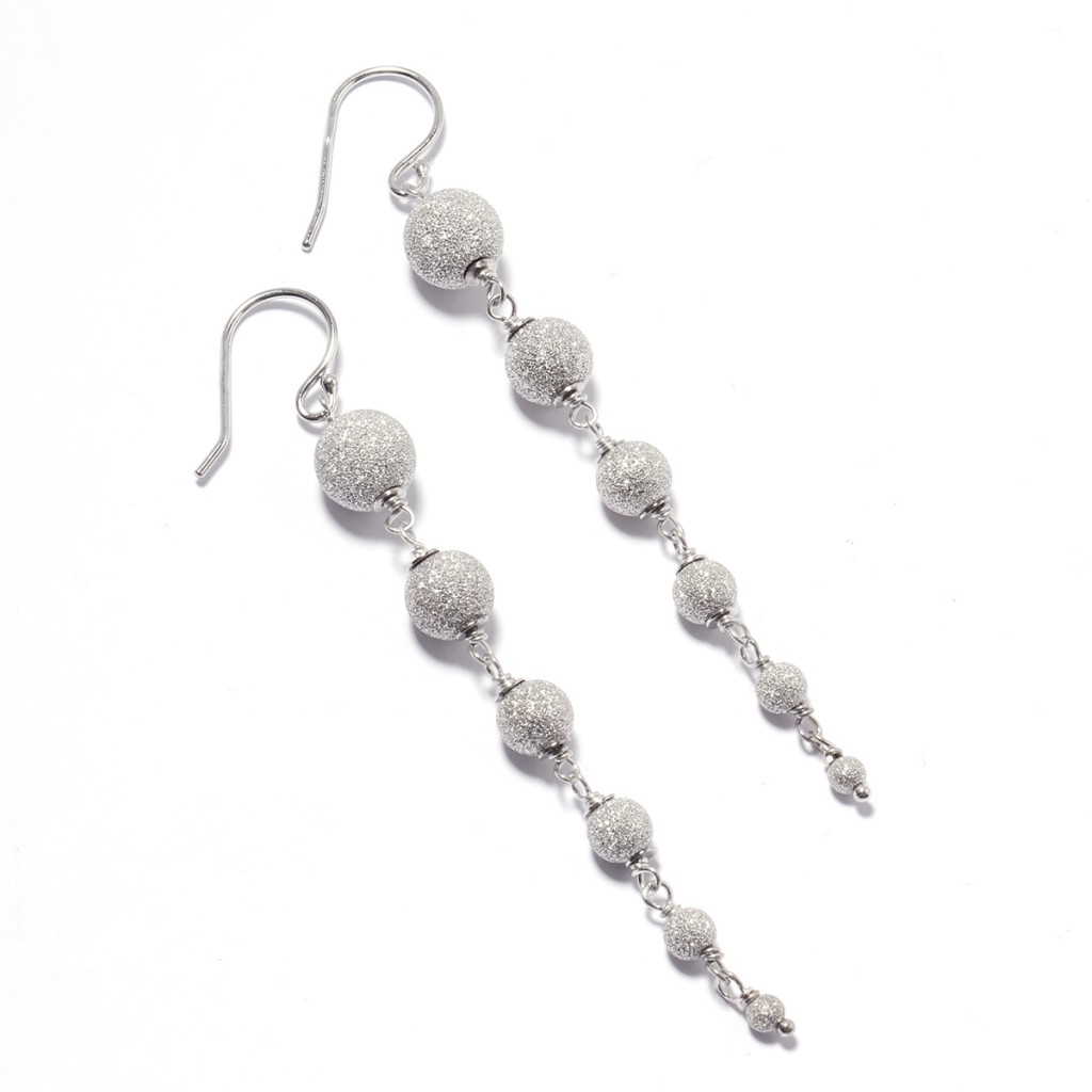 Lola Sterling Silver Echelon Earrings click to visit Gemporia
