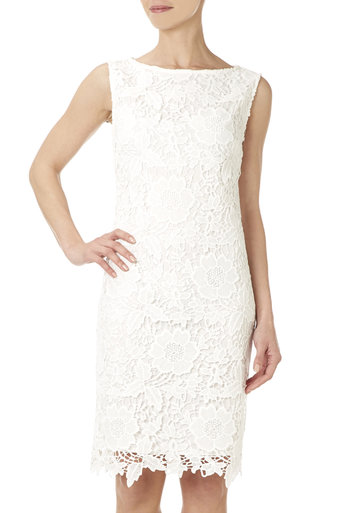 Ivory Floral Lace Shift Dress £50 click to visit Wallis