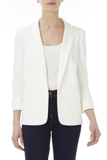 Ivory Bracelet Sleeve Ponte Jacket £40 click to visit Wallis