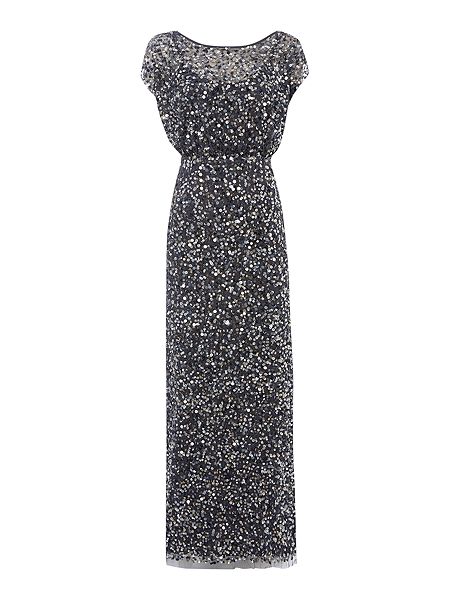  JS Collections Sequin blousson gown £144 click to visit House of Fraser