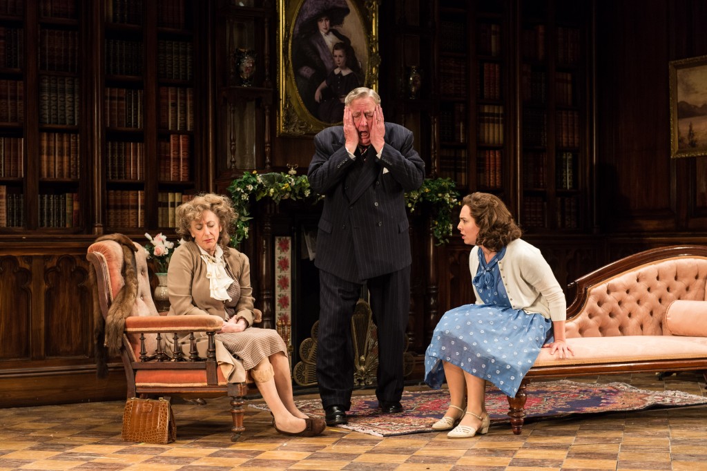 Maureen Lipman, Desmond Barrit and Ingrid Oliver in Harvey. Photo by Manuel Harlan