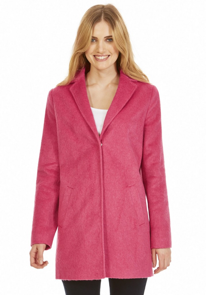F&F Textured Boyfriend Coat with Wool £55.00 click to visit F&F