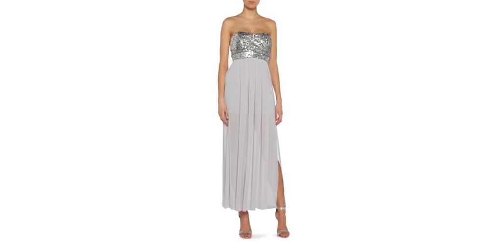 tfnc Strapeless sequin top maxi dress £55 click to visit House of Fraser