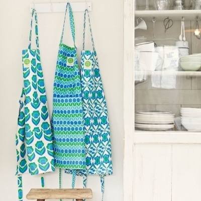 Lily Loray aprons - Meadow Terrace is pictured centre. Click to view at Lilly Loray