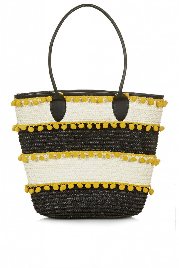 Pom-Pom Straw Tote     Price: £25.00 click to visit Topshop 