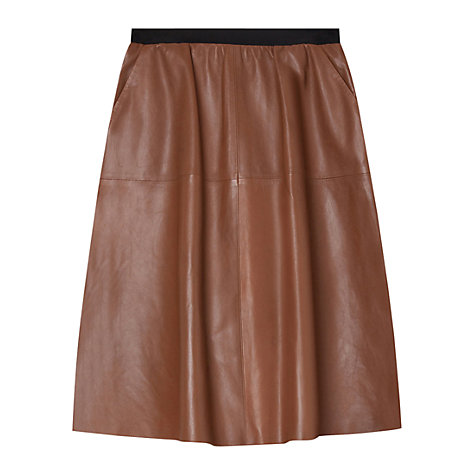Gerard Darel Auline Skirt, Cognac £301 click to visit John Lewis