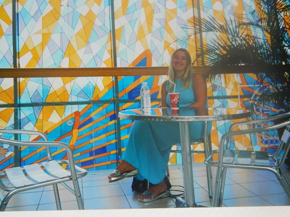 A drink break at Wafi City in Dubai