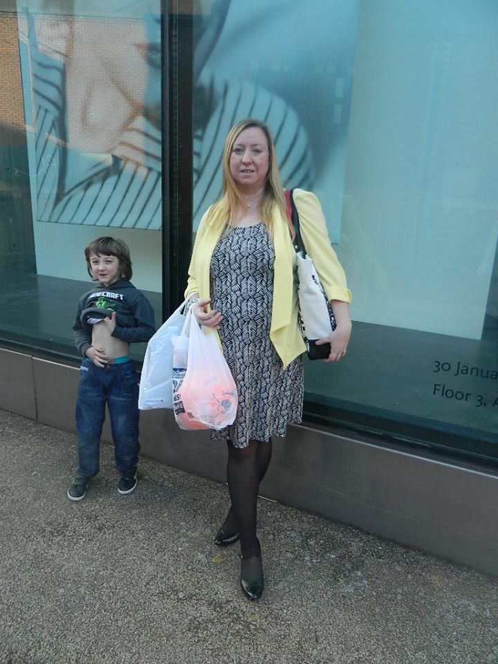 With Joe showing his distaste for shopping...yes the carrier bag does contain a football.