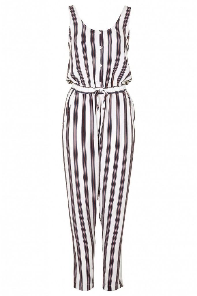 Striped Jumpsuit     Price: £45.00 click to visit Topshop 