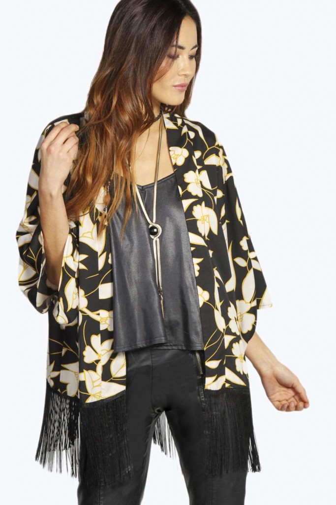 Kelly Crop Tassl Paisley Kimono Product code: azz20506 £18.00 click to visit Boohoo