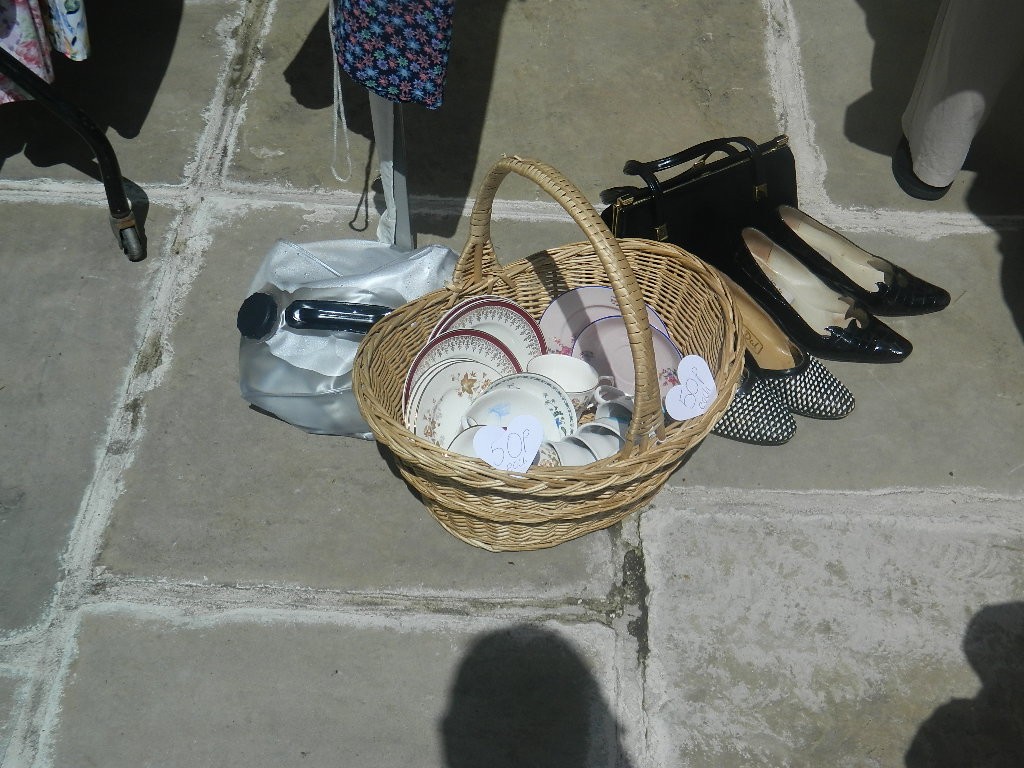 Pottery in the basket was 50p!