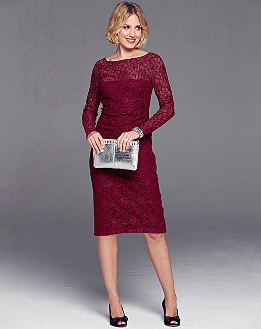 Nightingales Side RuchedLace Dress £55 Click to visit JD Williams