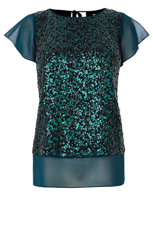 DELMANO SEQUIN TOP £69.00 click to visit Coast