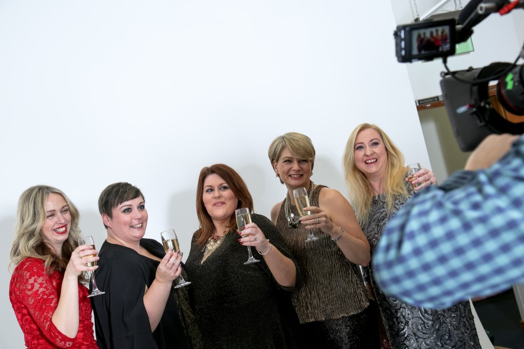 With my fellow bloggers and Models