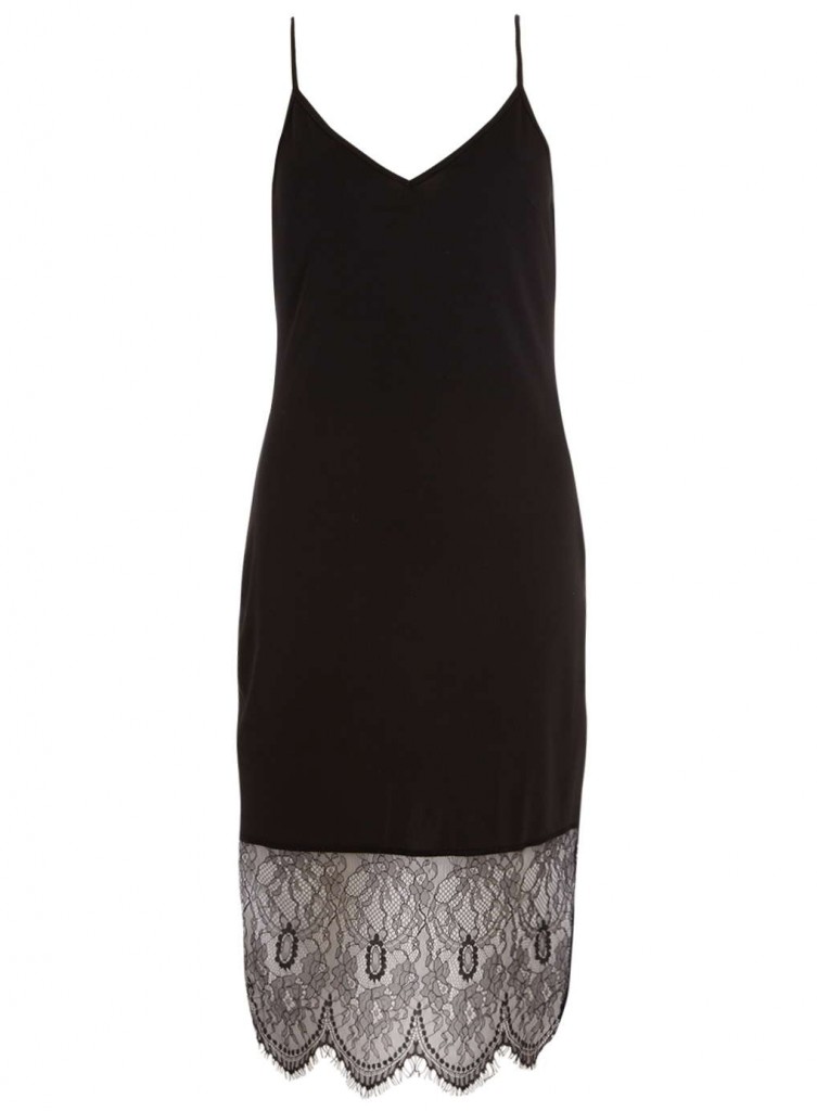 **Alice and You Black Eyelash Lace Slip Dress Was £25.00 Now £18.75 Click to visit Dorothy Perkins