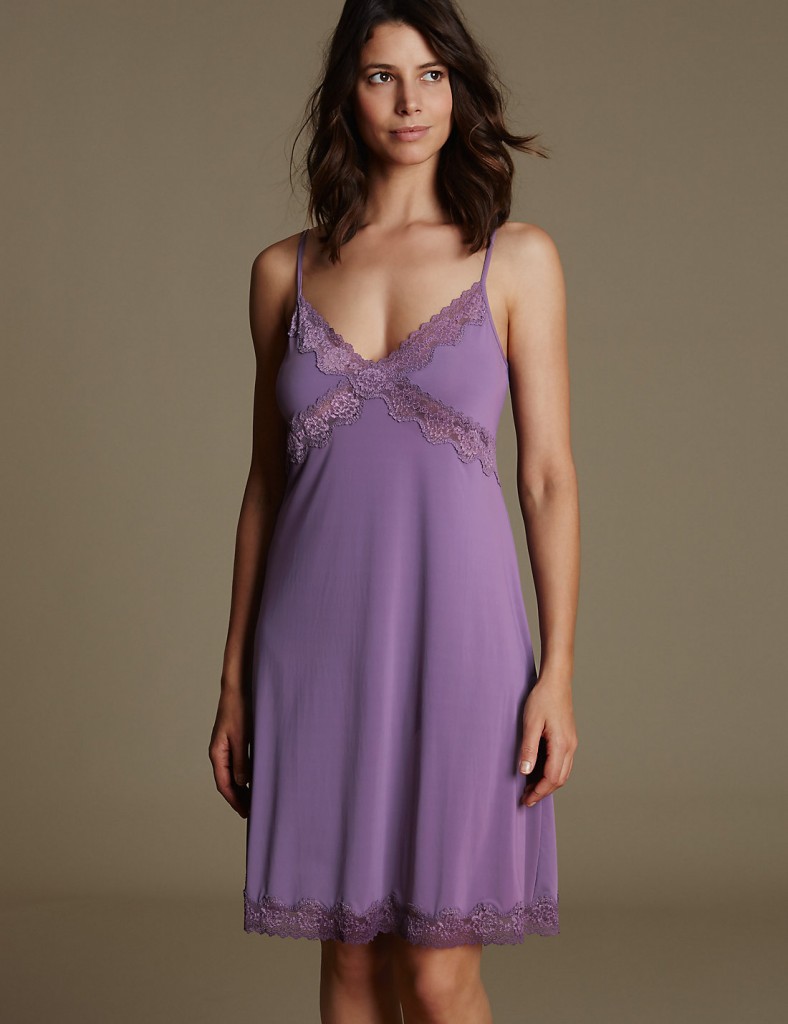  M&S COLLECTION New Slinky Isabella Lace Full Slip T331312 £22.50 Click to visit M&S