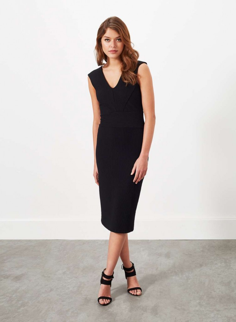 Plunge Rib Midi Dress Was £39.00 Now £19.50Click to visit Miss Selfridge