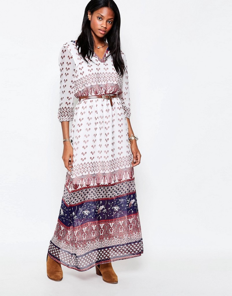 Only 3/4 Sleeve Boho Maxi Dress RRP £32.00 £28.00 Click to visit ASOS