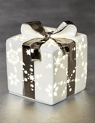 Lit White Ceramic Gift Box £12.50 Click to visit M&S