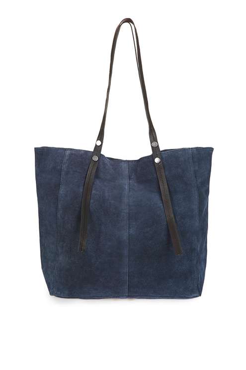 Leather Rivet Detail Shopper Bag Was £38.00 Now £18.00Click to visit Topshop