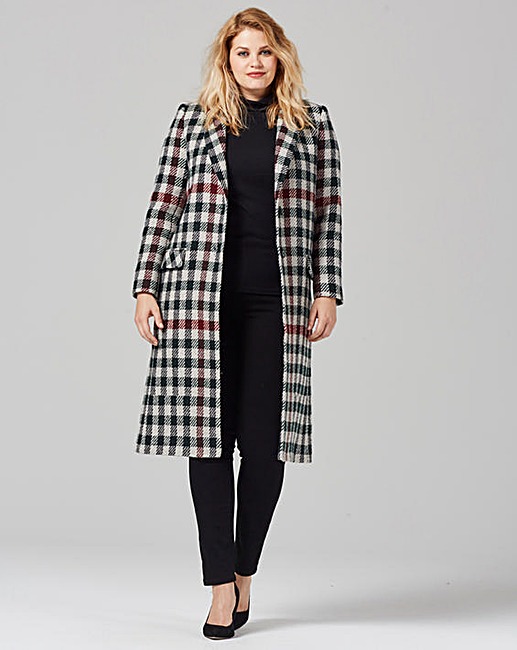 Helene Berman Plaid Longline Coat £159 Click to visit Simply Be