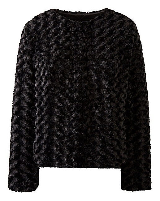 Cropped Fur Jacket £35 Click to visit Simply Be